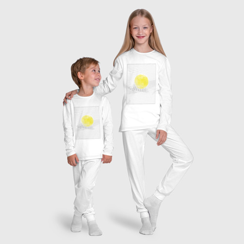 Детская пижама с лонгсливом хлопок с принтом Луна геометрия, фото #5