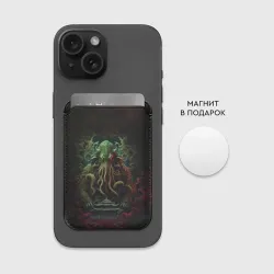 Картхолдер Magsafe магнитный Ктулху на Японским замком - фото 2