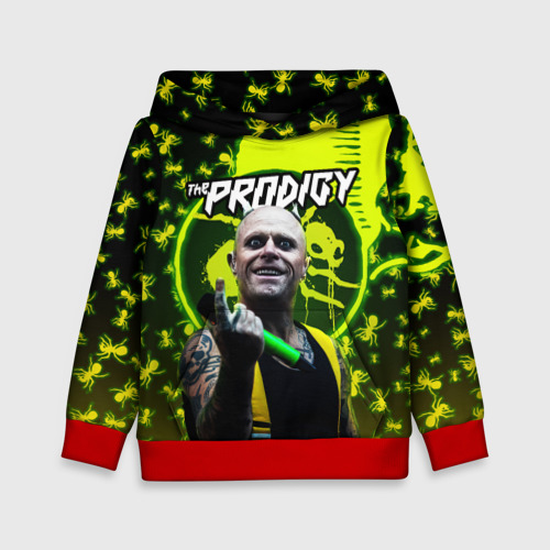 Детская толстовка 3D The Prodigy Keith Flint, цвет красный