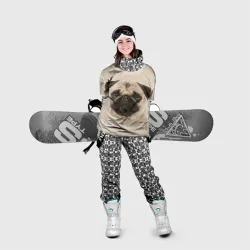 Накидка на куртку 3D Мопс милая собачка - фото 2