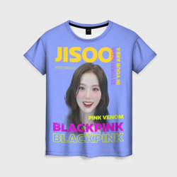 Женская футболка 3D Jisoo - певица из музыкальной группы Blackpink