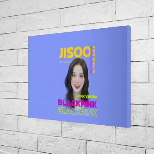 Холст прямоугольный Jisoo - певица из музыкальной группы Blackpink, цвет 3D печать - фото 3