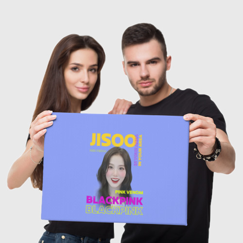 Холст прямоугольный Jisoo - певица из музыкальной группы Blackpink, цвет 3D печать - фото 5