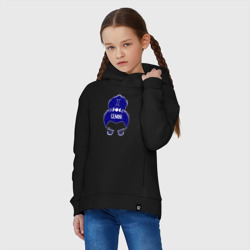 Детское худи Oversize хлопок Близнецы знак зодиака девушка с пучком gemini - фото 2