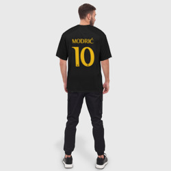 Мужская футболка oversize 3D Лука Модрич Реал Мадрид форма 23-24 третья - фото 2