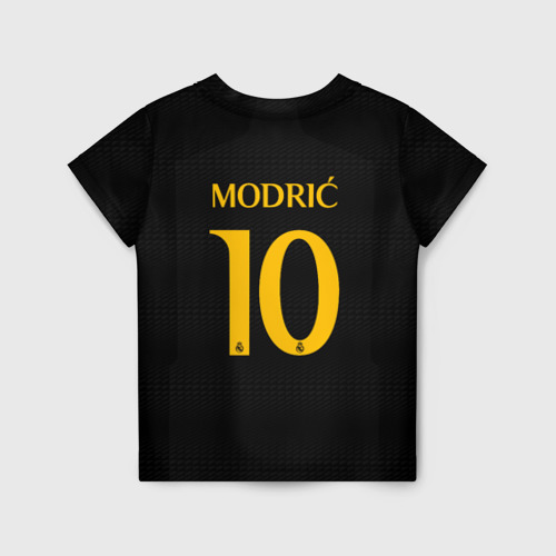 Детская футболка 3D Лука Модрич Реал Мадрид форма 23-24 третья, цвет 3D печать - фото 2