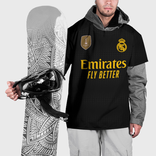 Накидка на куртку 3D Винисиус Жуниор Реал Мадрид форма 23-24 третья, цвет 3D печать