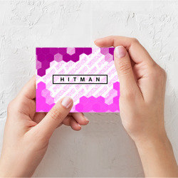 Поздравительная открытка Hitman pro gaming по-горизонтали - фото 2