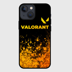 Чехол для iPhone 13 mini Valorant - gold gradient посередине