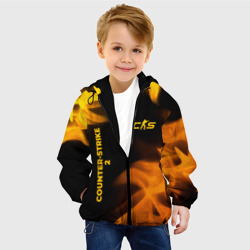 Детская куртка 3D Counter-Strike 2 - gold gradient вертикально - фото 2