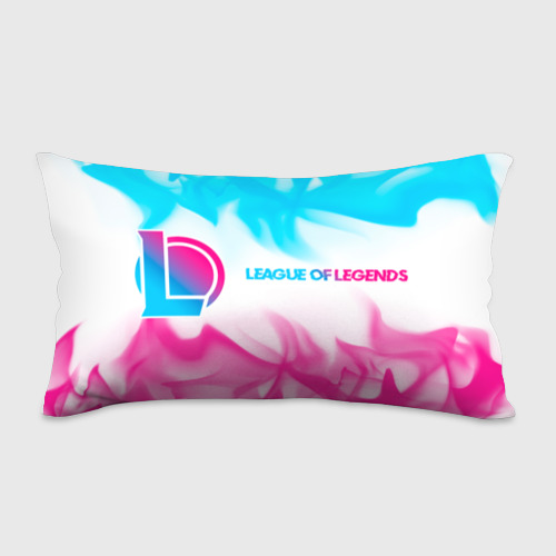 Подушка 3D антистресс League of Legends neon gradient style по-горизонтали