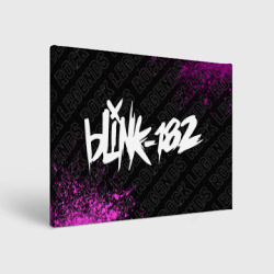 Холст прямоугольный Blink 182 rock legends по-горизонтали