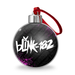 Ёлочный шар Blink 182 rock legends по-горизонтали
