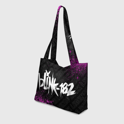 Пляжная сумка 3D Blink 182 rock legends по-горизонтали - фото 3