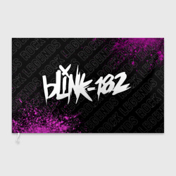 Флаг 3D Blink 182 rock legends по-горизонтали