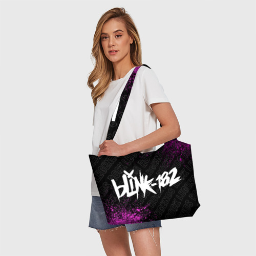Пляжная сумка 3D Blink 182 rock legends по-горизонтали - фото 5