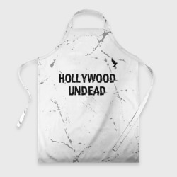 Фартук 3D Hollywood Undead glitch на светлом фоне посередине