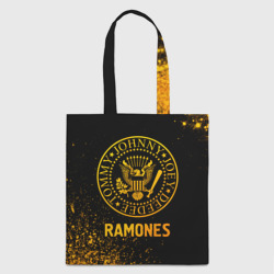 Шоппер 3D Ramones - gold gradient