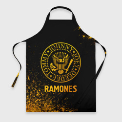 Фартук 3D Ramones - gold gradient