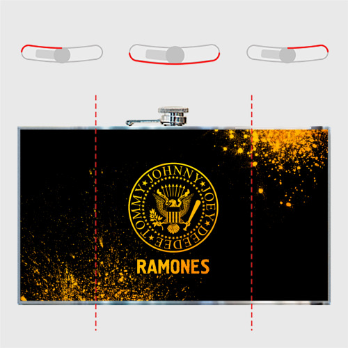 Фляга Ramones - gold gradient - фото 5