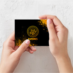 Поздравительная открытка Ramones - gold gradient - фото 2