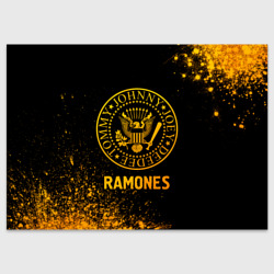Поздравительная открытка Ramones - gold gradient