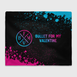 Плед 3D Bullet For My Valentine - neon gradient по-горизонтали