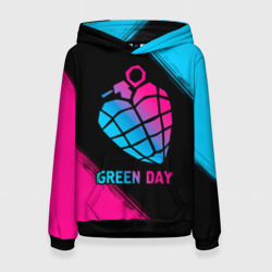 Женская толстовка 3D Green Day - neon gradient