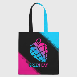 Шоппер 3D Green Day - neon gradient