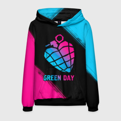 Мужская толстовка 3D Green Day - neon gradient