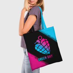 Шоппер 3D Green Day - neon gradient - фото 2