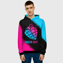 Мужская толстовка 3D Green Day - neon gradient - фото 2