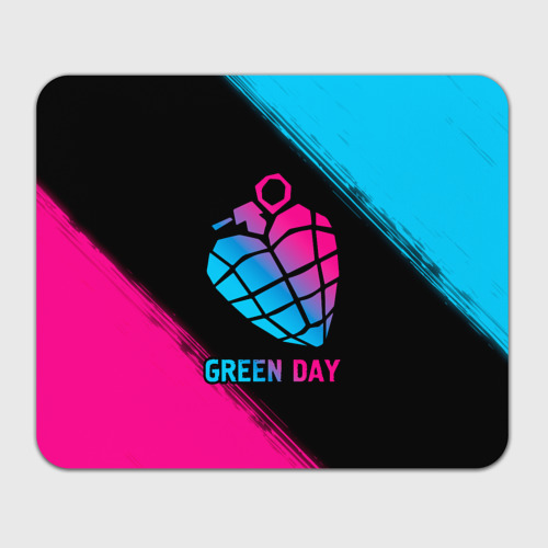 Прямоугольный коврик для мышки Green Day - neon gradient