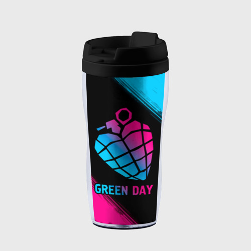 Термокружка-непроливайка Green Day - neon gradient