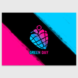 Поздравительная открытка Green Day - neon gradient