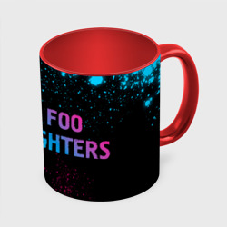 Кружка с полной запечаткой Foo Fighters - neon gradient по-горизонтали