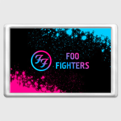Foo Fighters - neon gradient по-горизонтали – Магнит 45x70 с принтом купить