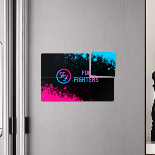 Магнитный плакат 3Х2 Foo Fighters - neon gradient по-горизонтали - фото 4