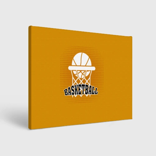 Холст прямоугольный Basketball - кольцо и мяч