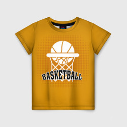 Детская футболка 3D Basketball - кольцо и мяч