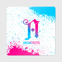 Магнит виниловый Квадрат Architects neon gradient style