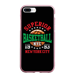 Чехол для iPhone 7Plus/8 Plus матовый Superior basketball