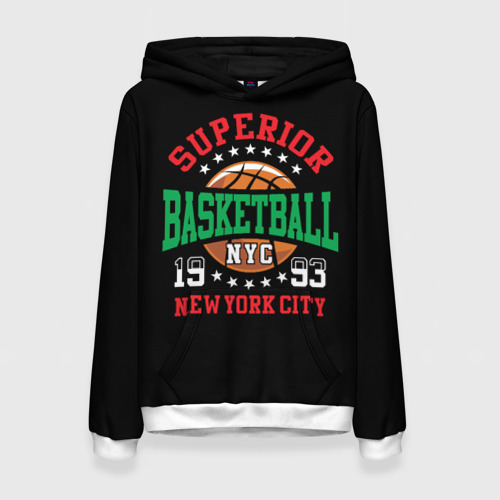 Женская толстовка 3D Superior basketball, цвет 3D печать