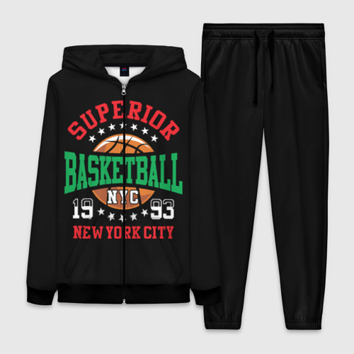 Женский костюм 3D Superior basketball, цвет черный
