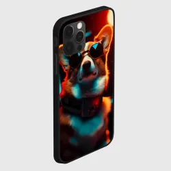 Чехол для iPhone 12 Pro Корги в очках и огнях софитов от нейросети - фото 2
