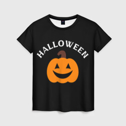 Женская футболка 3D Halloween и тыква