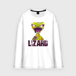 Мужской лонгслив oversize хлопок Lizard monster