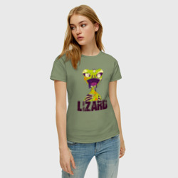 Женская футболка хлопок Lizard monster - фото 2