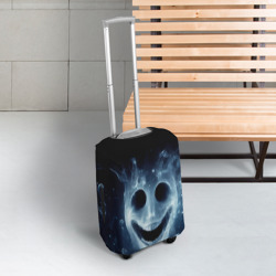 Чехол для чемодана 3D Хэллоуин - улыбка привидения - фото 2