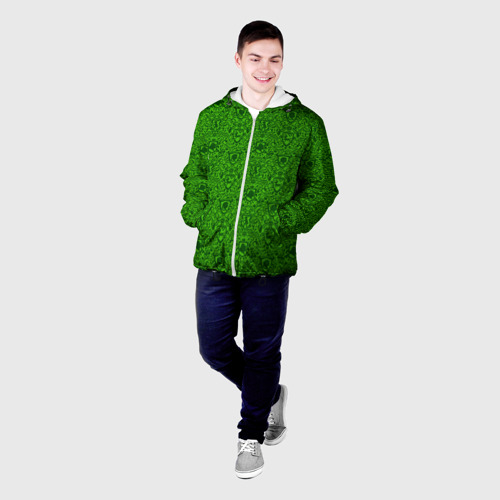 Мужская куртка 3D Шрек паттерн, цвет 3D печать - фото 3